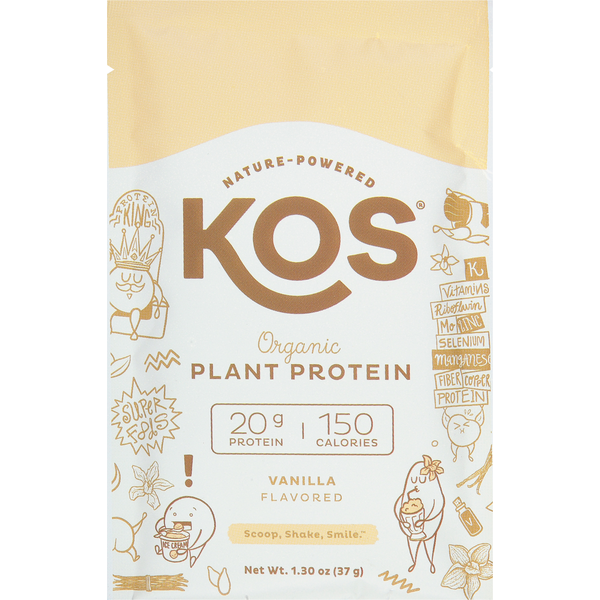 Protein & Meal Replacements KOS Plant Protein, Organic, Vanilla Flavored hero