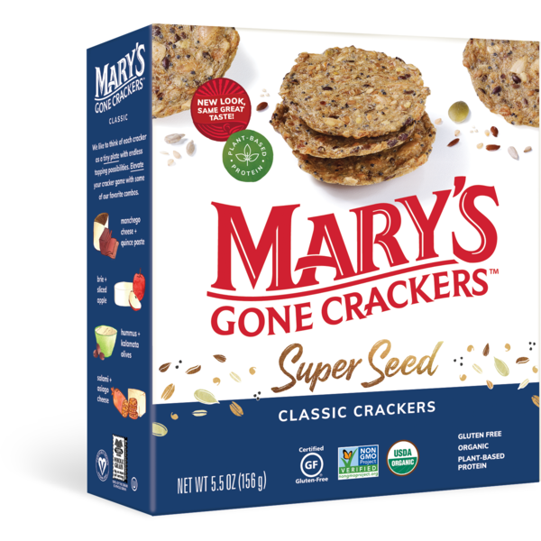 Crackers Mary's Gone Crackers Super Seed Crispy Crackers hero