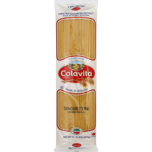 Dry Pasta Colavita Spaghettini Pasta hero