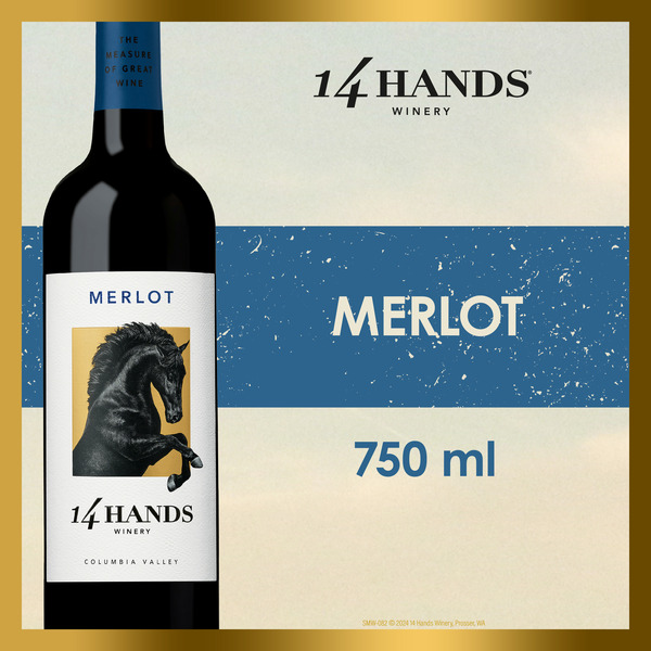 Red Wines 14 Hands Merlot, Washington State hero