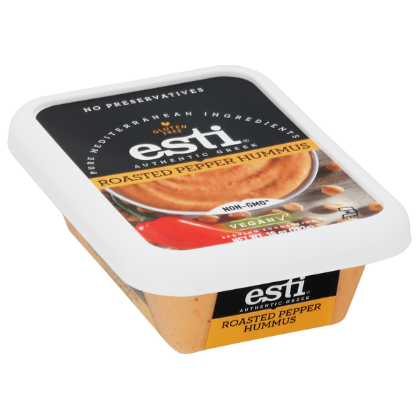 Spreads Esti Foods Hummus, Roasted Pepper hero