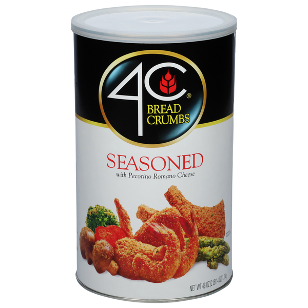 Marinades & Meat Preparation 4C Foods Bread Crumbs, with Pecorino Romano Cheese, Seasoned hero