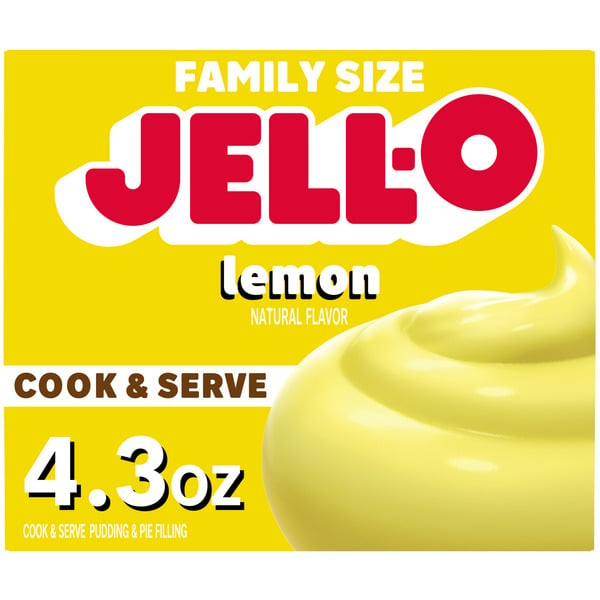 Doughs, Gelatins & Bake Mixes Jell-O Lemon Pudding & Pie Filling Mix hero