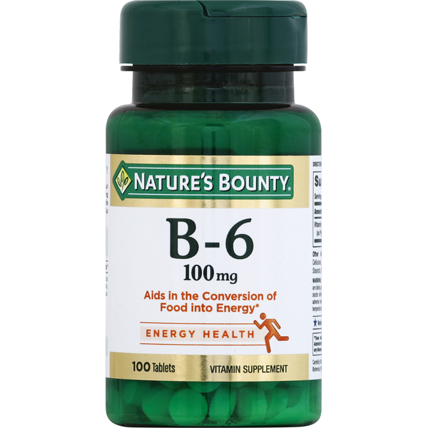 Vitamins & Supplements Nature's Bounty Vitamin B6 Tablets hero