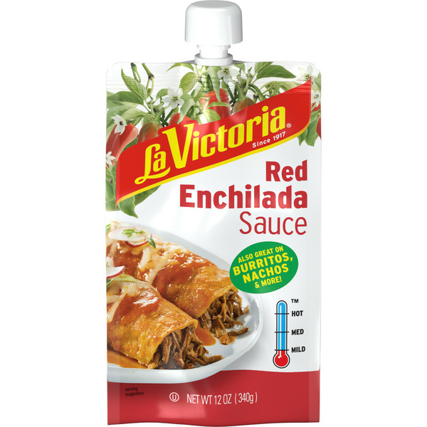 Condiments La Victoria Red Enchilada Sauce Mild - Pouch hero