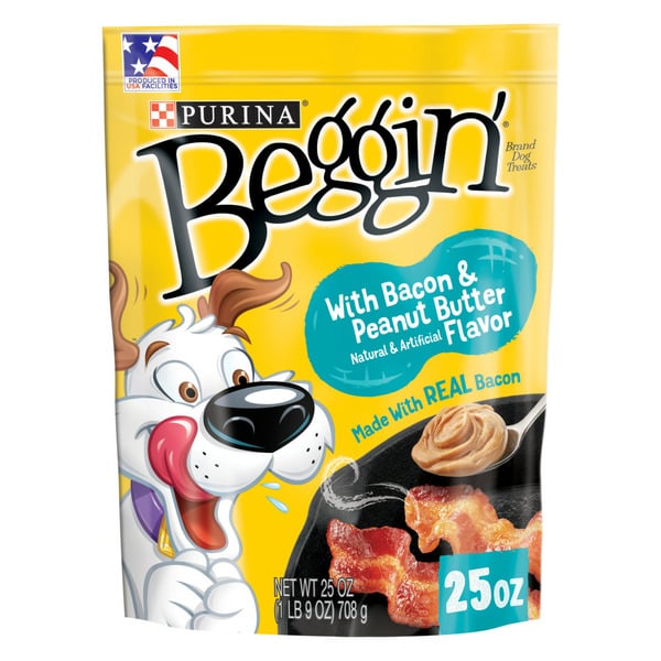 Dog Treats & Chews Purina Beggin' Strips With Real Meat Dog Treats, With Bacon and Peanut Butter Flavor hero