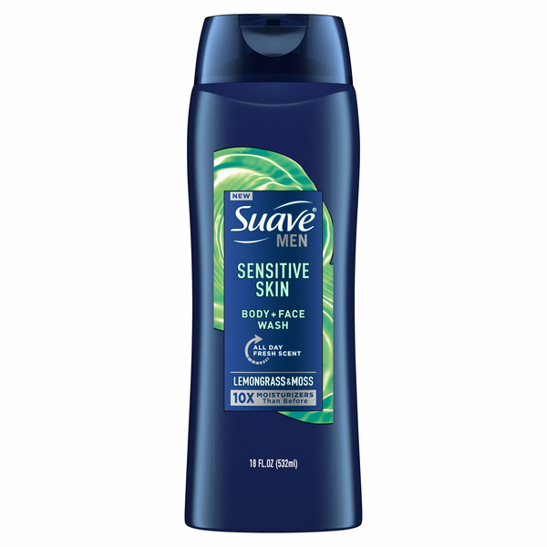 Suave Sensitive Skin Body + Face Wash hero