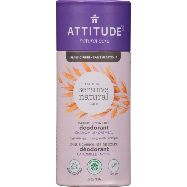 Deodorants ATTITUDE Deodorant, Oatmeal hero