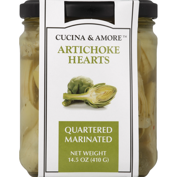 Canned & Jarred Vegetables Cucina & Amore Artichoke Hearts, Quartered, Marinated hero