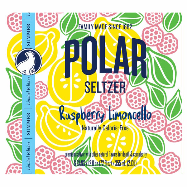 Soft Drinks Polar Raspberry Limoncello Seltzer hero