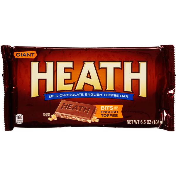 Candy & Chocolate HEATH Milk Chocolate English Toffee Giant Candy hero