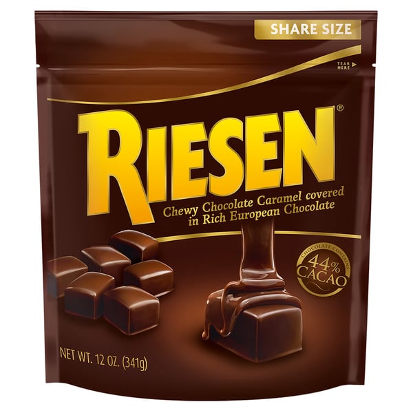 RIESEN Chocolate Covered Chewy Caramel Candy hero