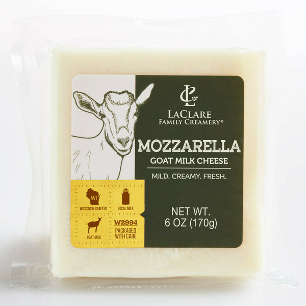 Specialty Cheeses LaClare Family Creamery Mozzarella, Goat Milk Cheese hero