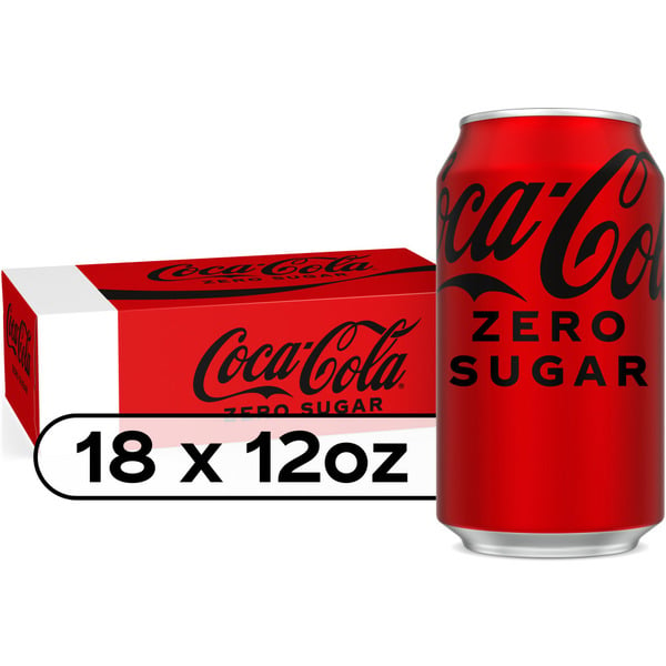 Soft Drinks Coca Cola Zero Sugar Soda Pop Cans hero