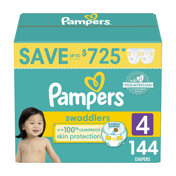 Diapers & Wipes Pampers Swaddlers Active Baby Diaper Size 4 hero