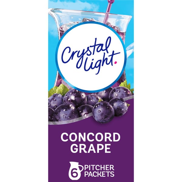 Cocoa & Drink Mixes Crystal Light Concord Grape Artificially Flavored Powdered Drink Mix hero