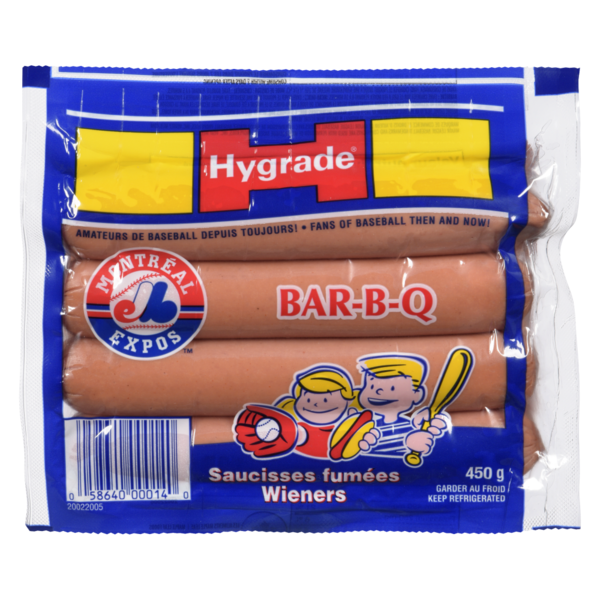 Hot Dogs, Bacon & Sausage Hygrade Bar-B-Q Wieners hero