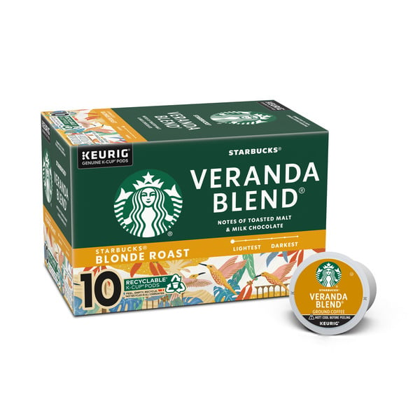 Coffee Grounds and Whole Beans Starbucks Veranda Blend Blonde Roast K-Cup Coffee hero