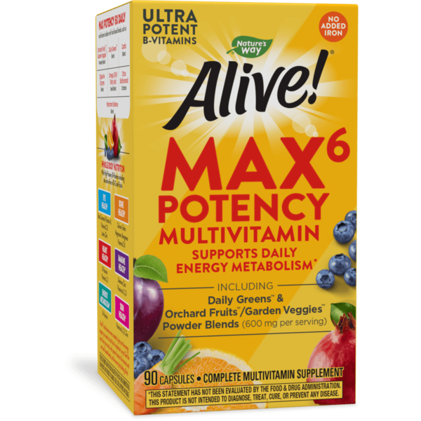 Multi Vitamins Nature's Way Alive!® Max6 Max Potency Daily Multivitamin (No Iron) hero