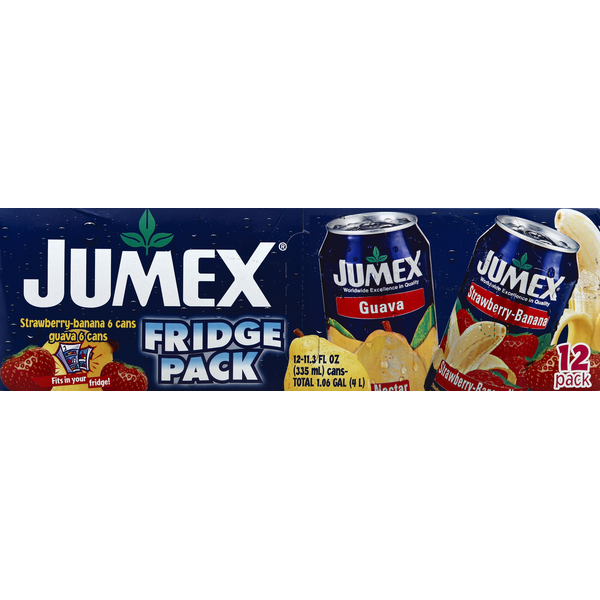 Juice & Nectars Jumex Nectar, Guava, Strawberry-Banana, Fridge Pack hero