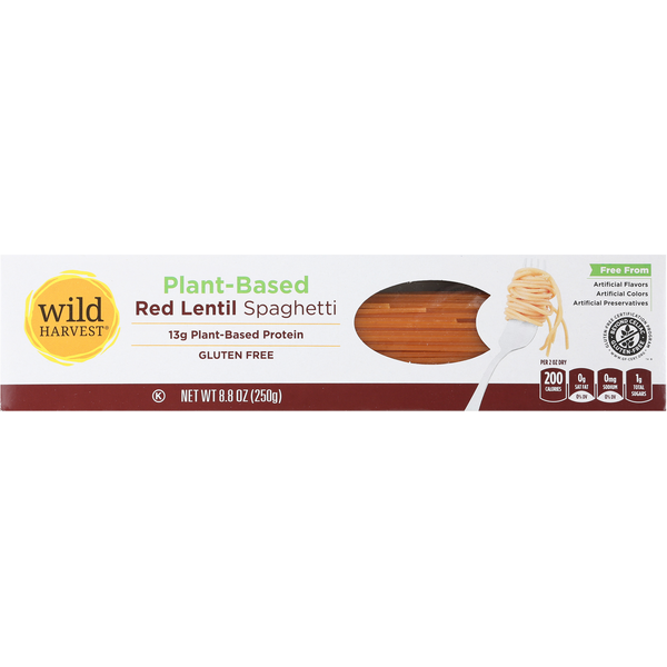 Dry Pasta Wild Harvest Spaghetti, Red Lentil, Plant-Based hero