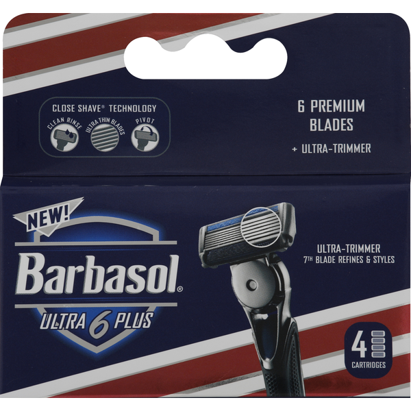 Shave Needs Barbasol Cartridges, Ultra 6 Plus hero