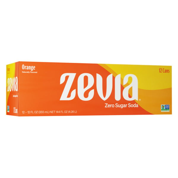 Soft Drinks Zevia Zero Sugar Orange Soda hero