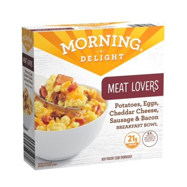 Frozen Breakfast Morning Delight’s Meat Lovers Bowl hero