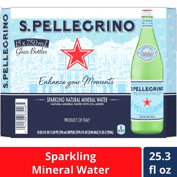 Water, Seltzer & Sparkling Water San Pellegrino Sparkling Natural Mineral Water hero