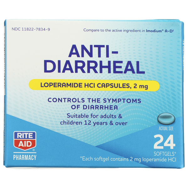 Digestive Health Rite Aid Anti-Diarrheal, 24 Softgels hero