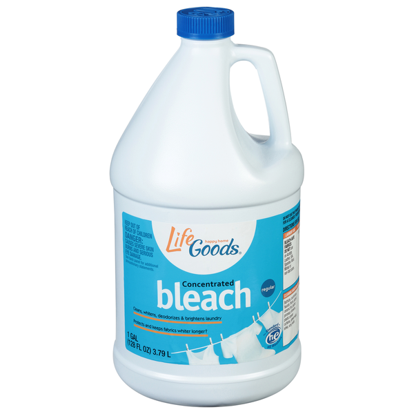 Cleaning Products and Supplies Life Goods Bleach, Concentrated, Regular hero