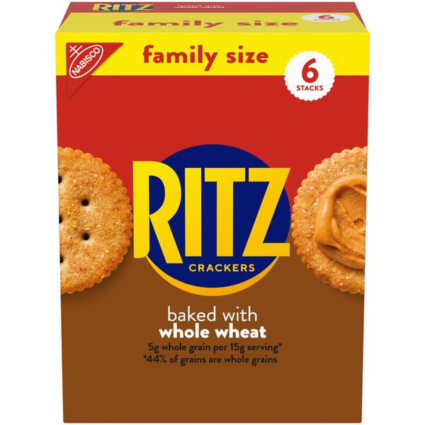 Crackers Ritz Whole Wheat Crackers, Family Size hero