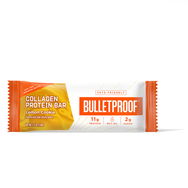 Energy & Granola Bars Bulletproof Collagen Protein Bar, Lemon Cookie hero