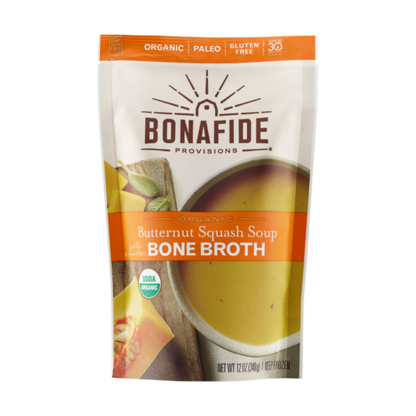 Soup, Broth & Bouillon Bonafide Provisions Organic Butternut Squash Soup with Bone Broth, FROZEN hero