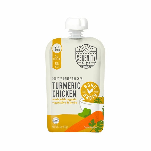 Serenity Kids Turmeric Chicken with Bone Broth, Organic Vegetables & Herbs hero