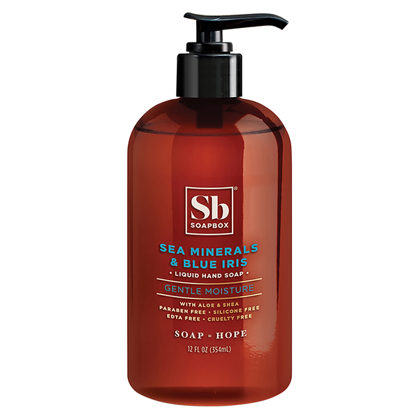 Body Lotions & Soap Soapbox Hand Soap, Sea Minerals & Blue Iris, Liquid hero