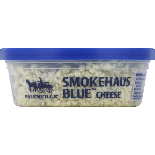 Packaged Cheese Salemville Cheese, Smokhaus Blue, Applewood Smoked hero