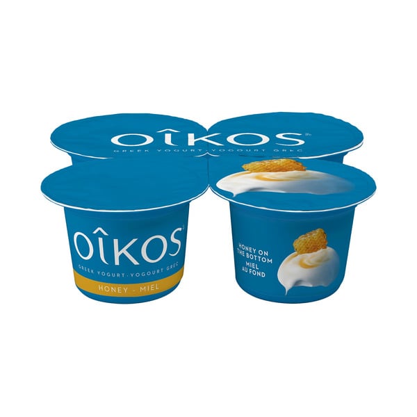 Yogurt Oikos Greek Yogurt With Honey On The Bottom, 2% M.F. hero