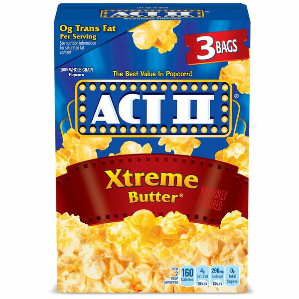 Popcorn & Jerky Act II Xtreme Butter Microwave Popcorn hero