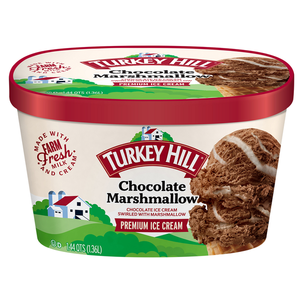 Turkey Hill Ice Cream, Premium, Chocolate Marshmallow hero