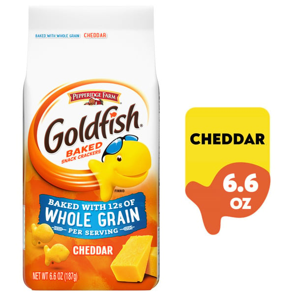 Crackers Pepperidge Farm Goldfish  Baked with Whole Grain Cheddar Crackers hero