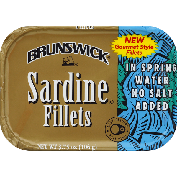 Canned Meat & Seafood Brunswick Sardines, Fillets hero