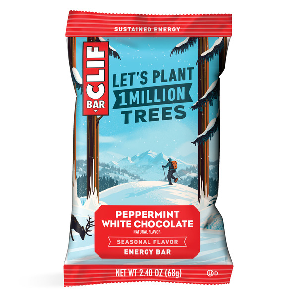 Energy & Granola Bars CLIF BAR Peppermint White Chocolate Flavor Seasonal Energy Bar hero