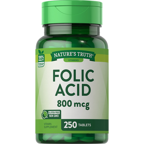 Vitamins & Supplements Nature's Truth Folic Acid Tablets hero