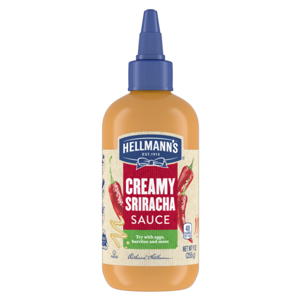 Condiments Hellmann's Spread and Dip Dipping Sauce Creamy Sriracha hero