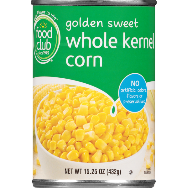 Canned & Jarred Vegetables Food Club Corn, Whole Kernel, Golden Sweet hero