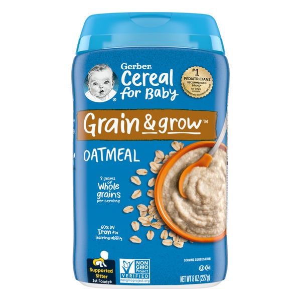 Baby Food & Formula Gerber Baby Cereal Oatmeal Clean Label Project hero