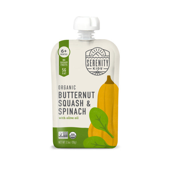 Baby Food & Formula Serenity Kids Organic Butternut Squash & Spinach hero