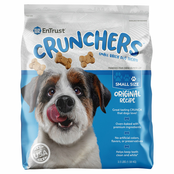 Entrust Crunchers Original Recipe Small Batch Dog Treats hero