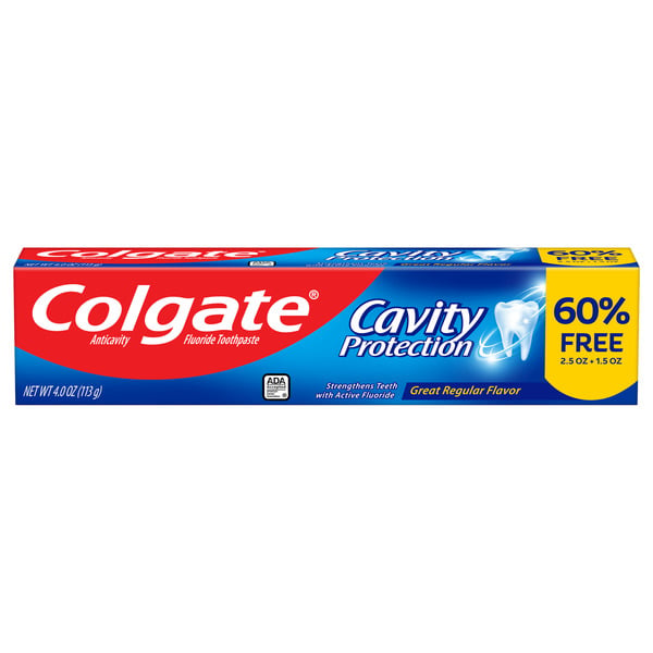 Oral Hygiene Colgate Toothpaste With Fluoride, Mint hero